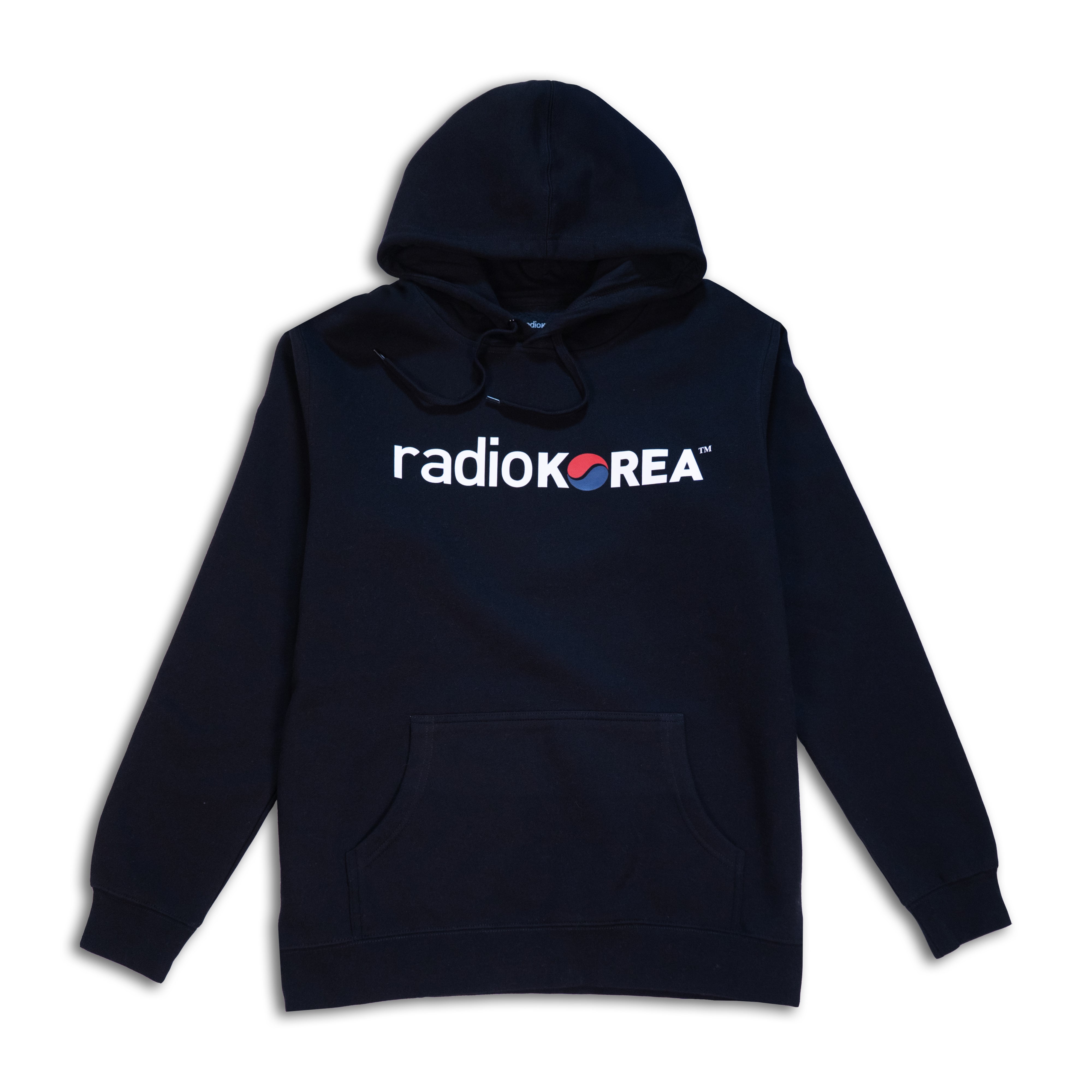 90's Retro Radio Korea Hoodie - Black