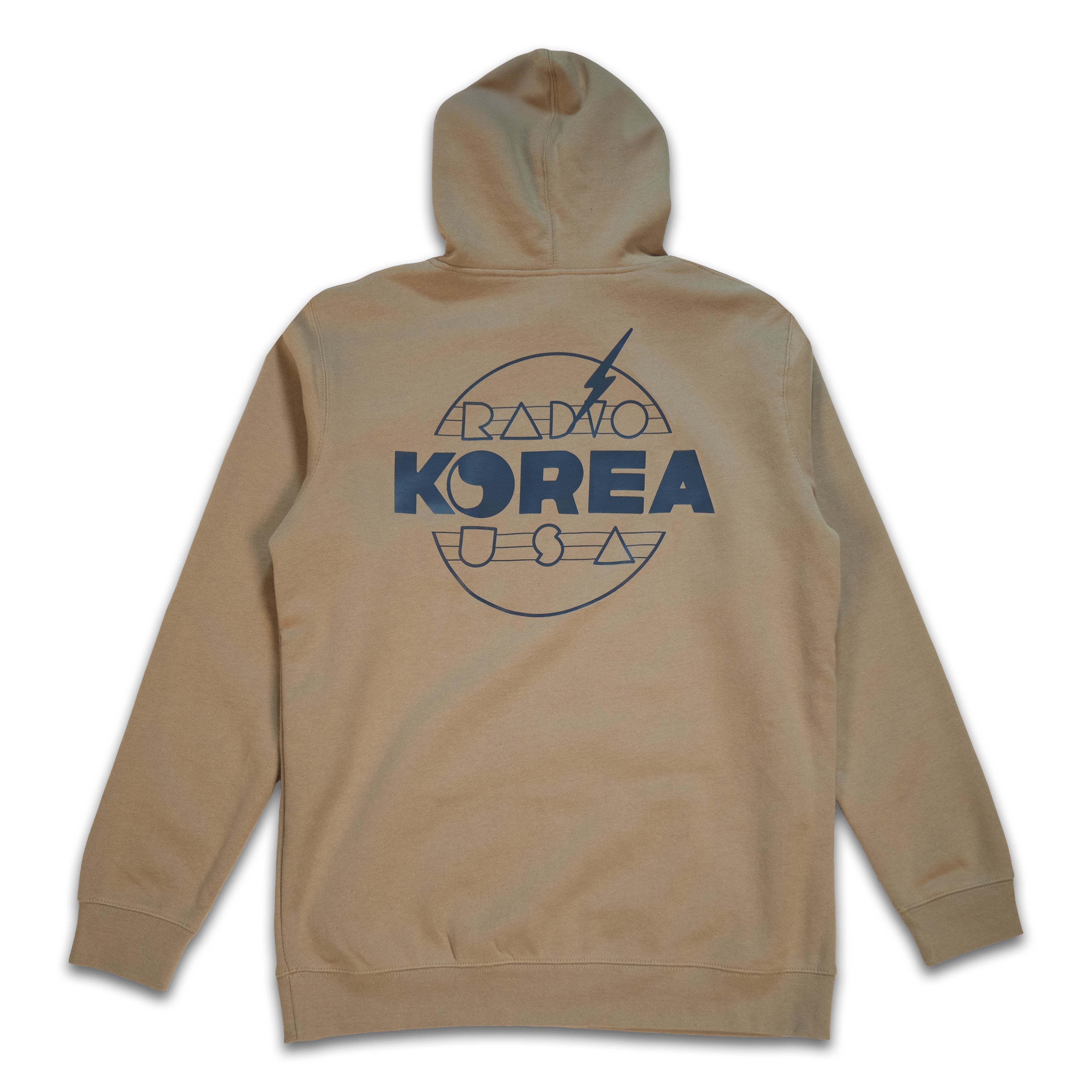 90's Retro Radio Korea Hoodie - Sand