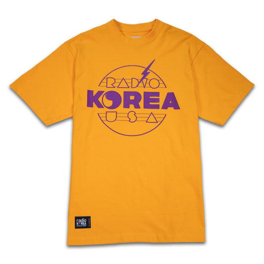 90s Retro Radio Korea T-Shirt - Gold