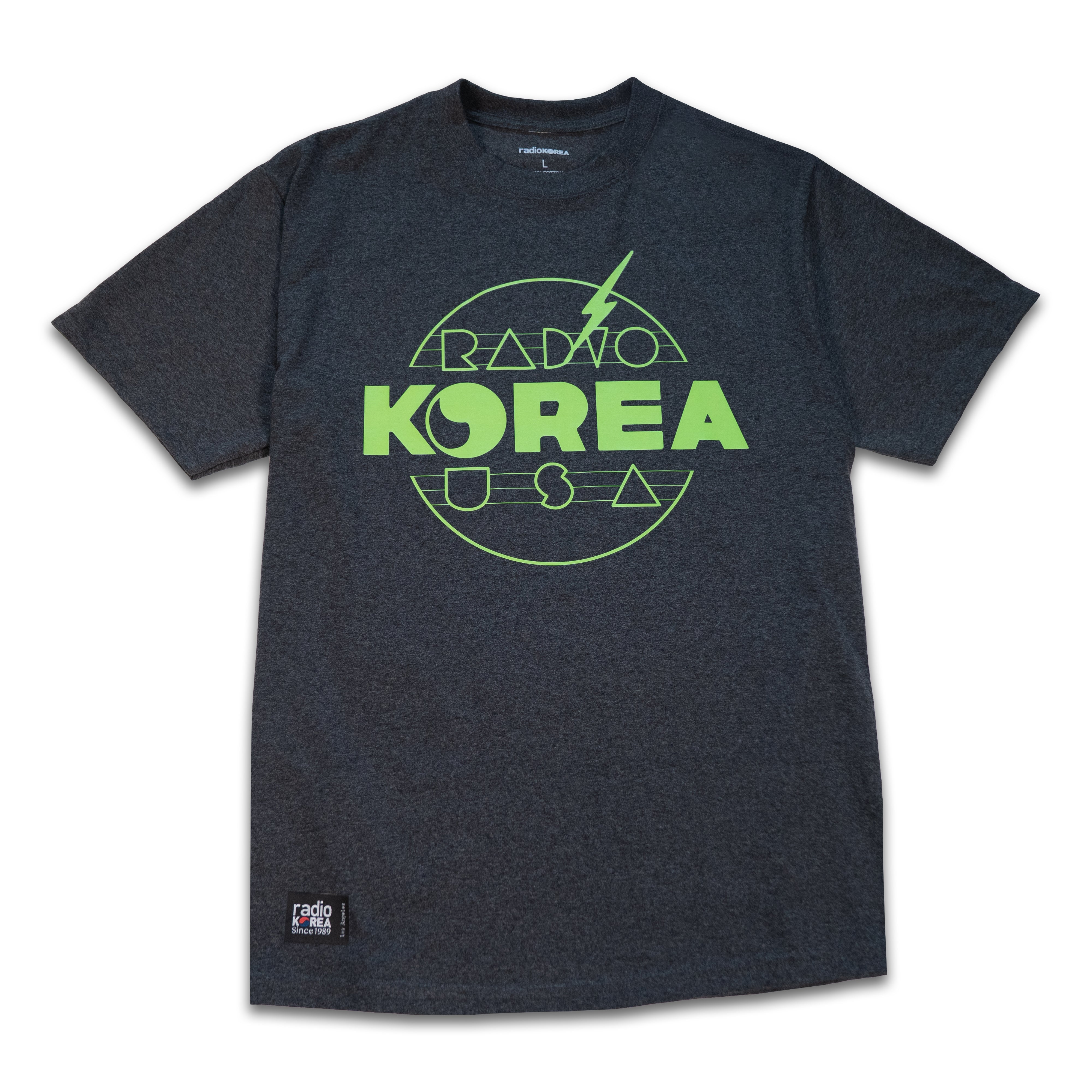 90s Retro Radio Korea T-Shirt - Heathered Gray