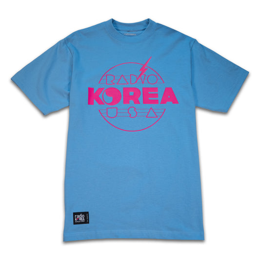 90s Retro Radio Korea T-Shirt - Blue